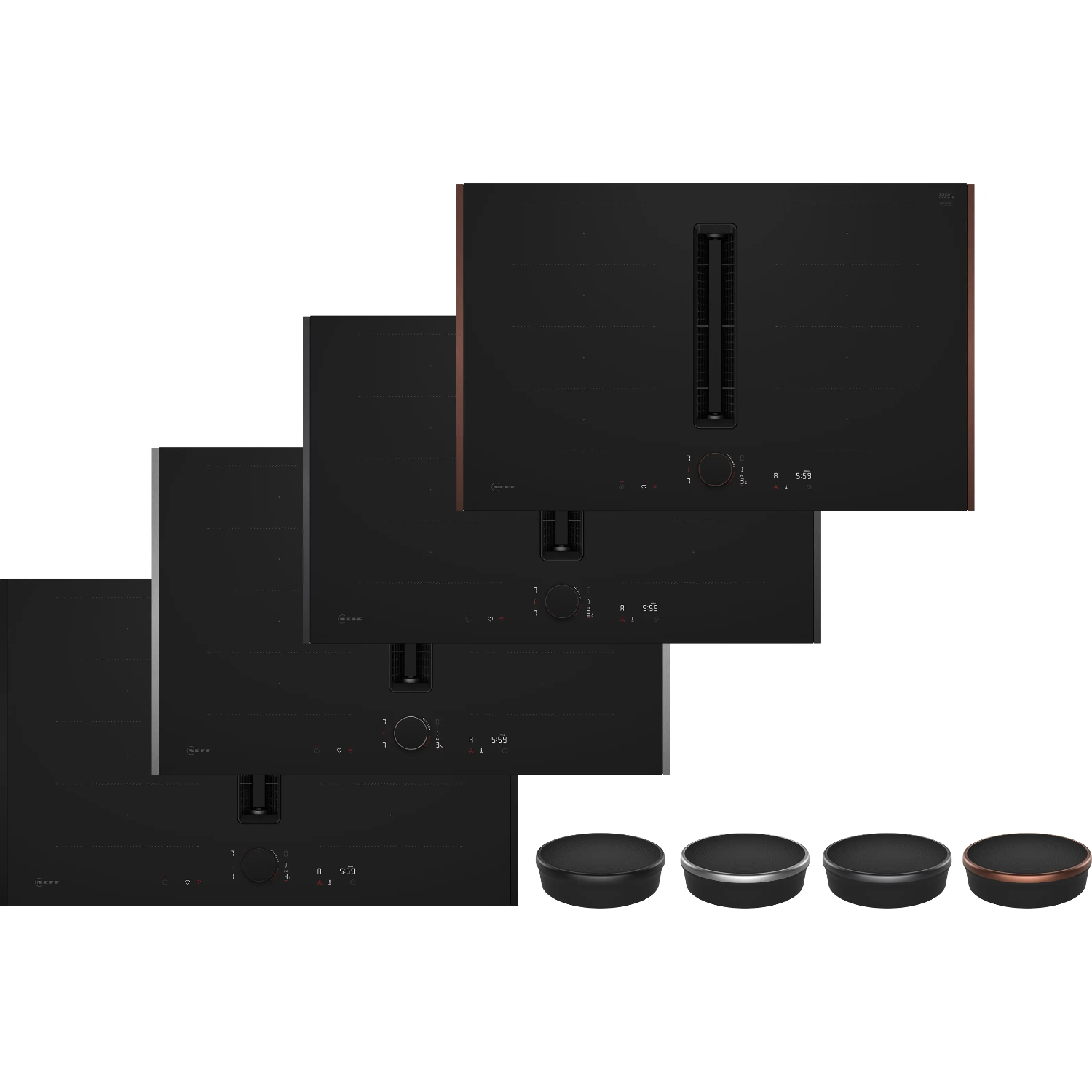 Варочная панель индукционная Neff V68YYX4B0, черный в TehnoAdept