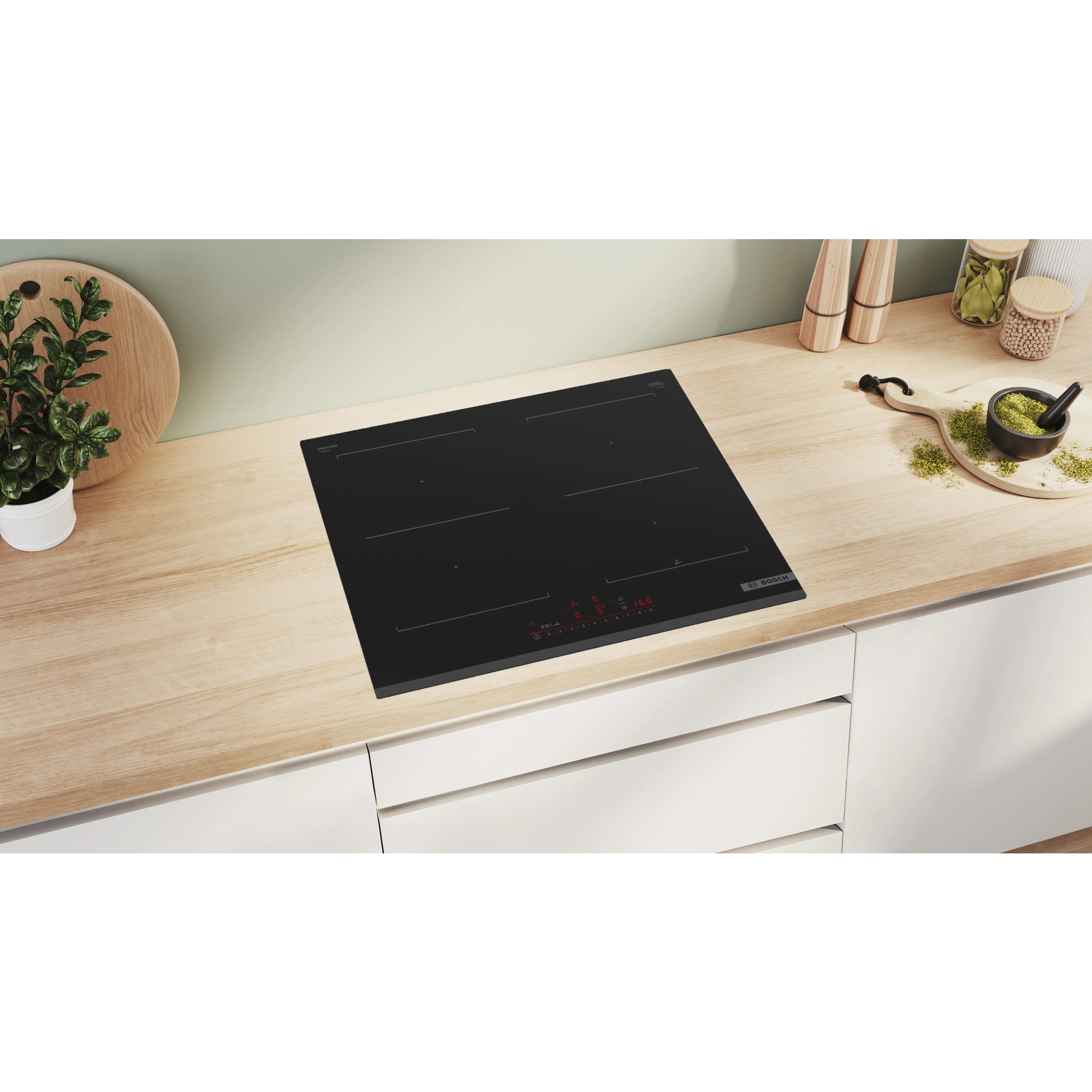 Варочная панель индукционная Bosch PVQ631HC1E, черный в TehnoAdept