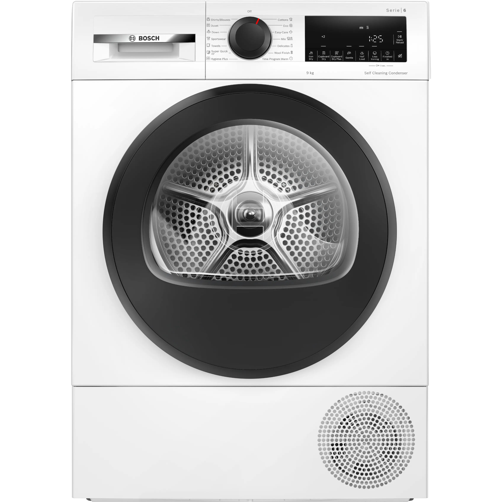 Сушильная машина Bosch WQG24501BY (с английской панелью), белый в TehnoAdept