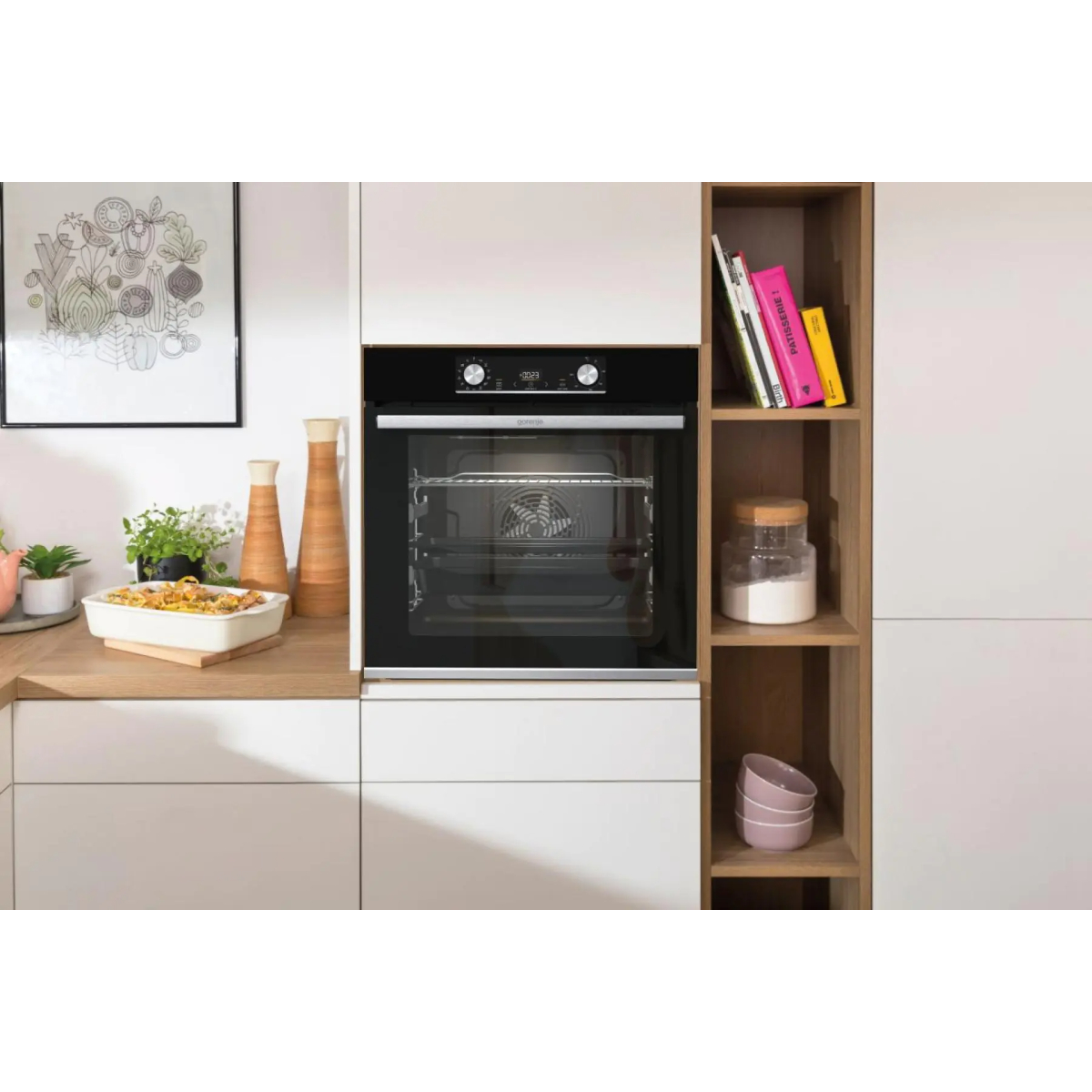 Духовой шкаф электрический Gorenje BOSX6737E09BG, черный в TehnoAdept