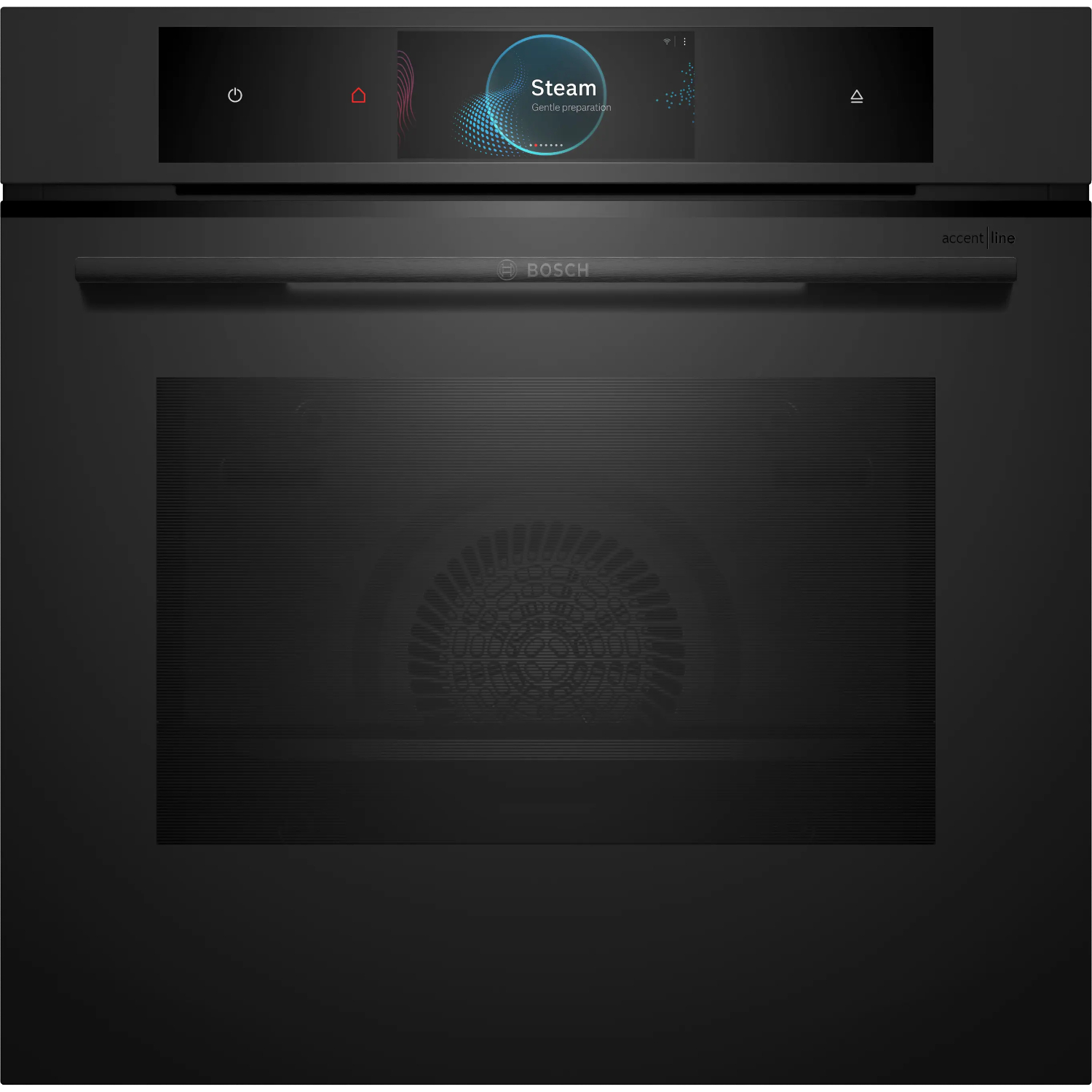 Духовой шкаф электрический c паром Bosch HSG938EM1, матовый черный в TehnoAdept