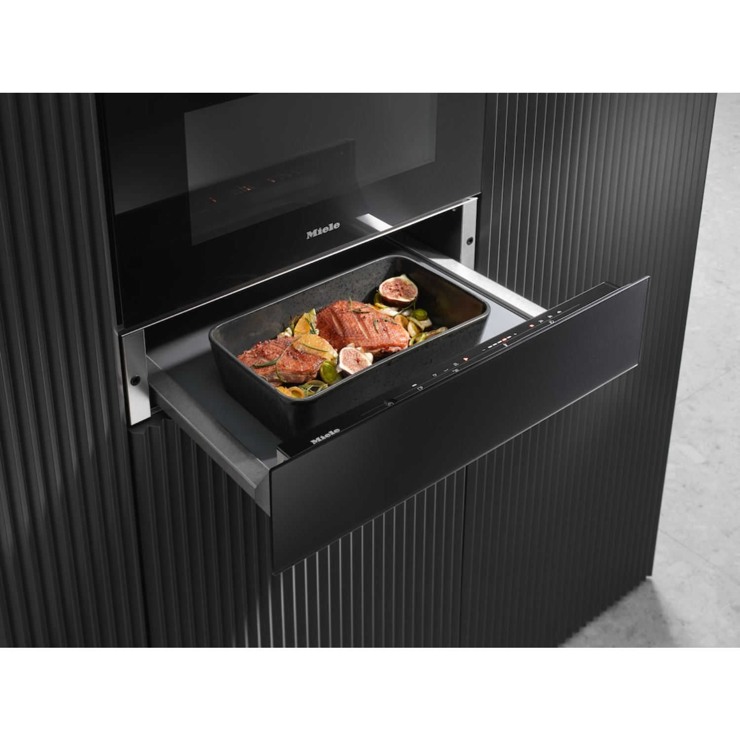 Подогреватель посуды Miele ESW 7010 OBSW Obsidian Black, черный обсидиан в TehnoAdept