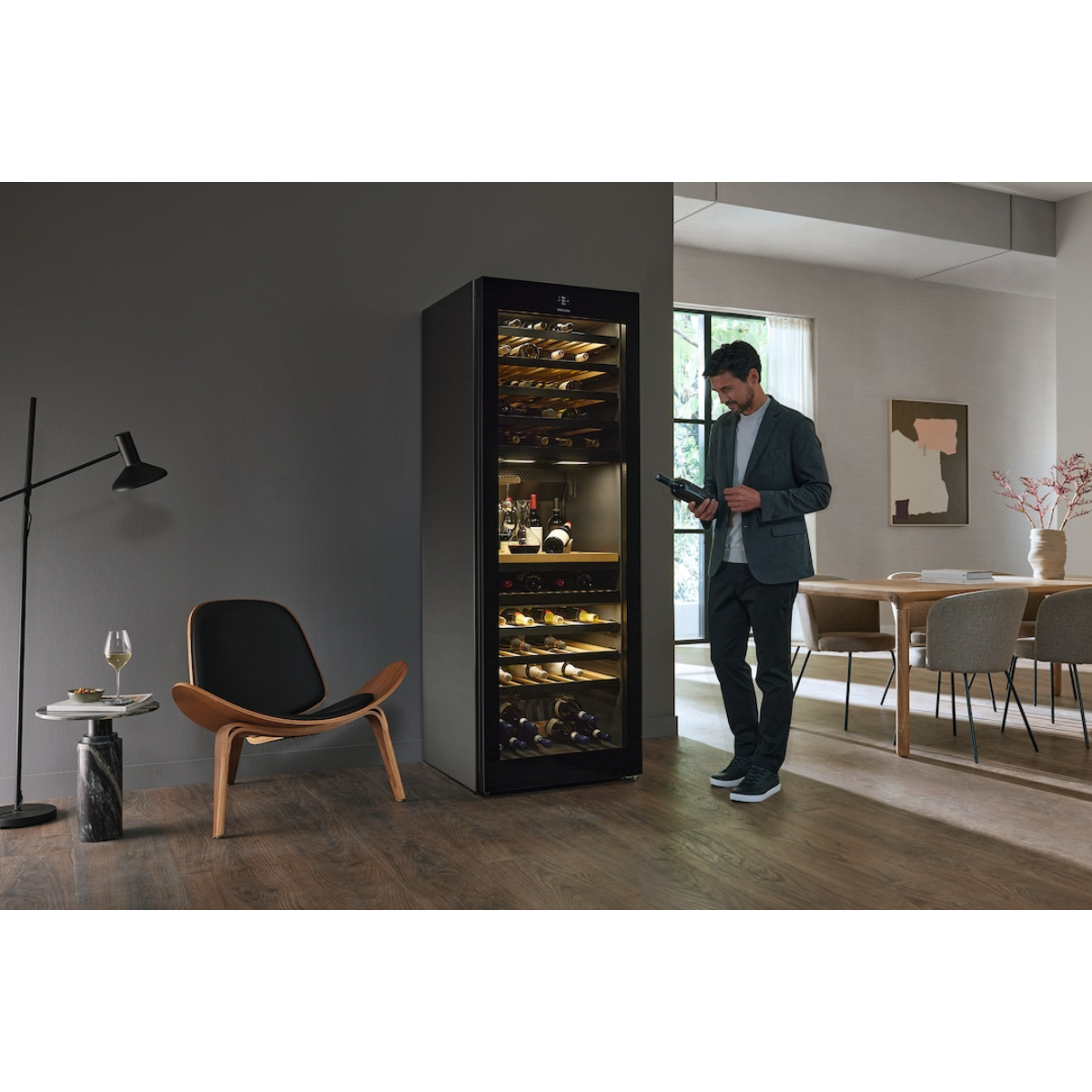 Винный шкаф Miele KWT 4999 F OBSW Obsidian Black/Glass, черный обсидиан/стекло в TehnoAdept