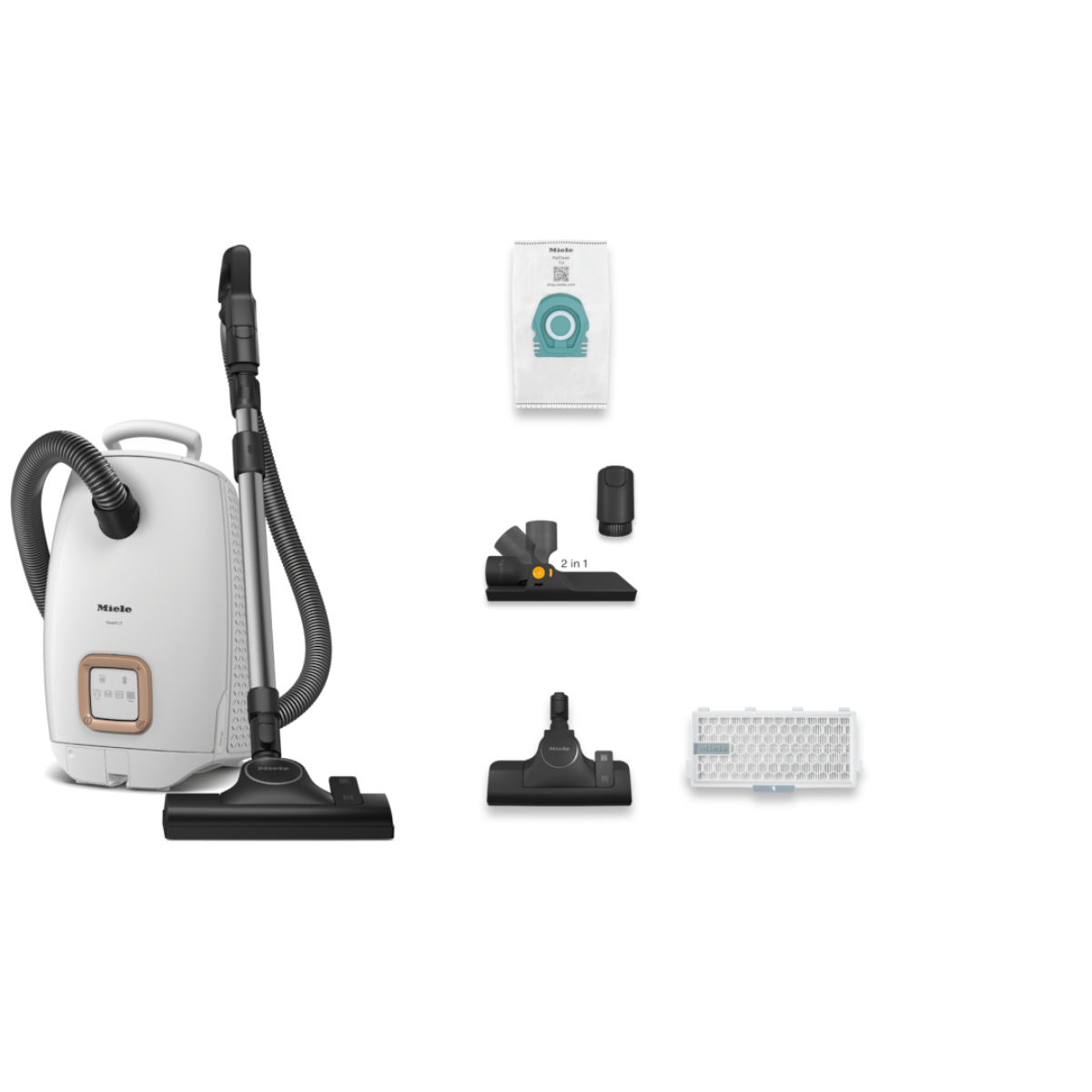 Пылесос Miele Guard L1 Allergy BRWS Brilliant White, бриллиантовый белый в TehnoAdept