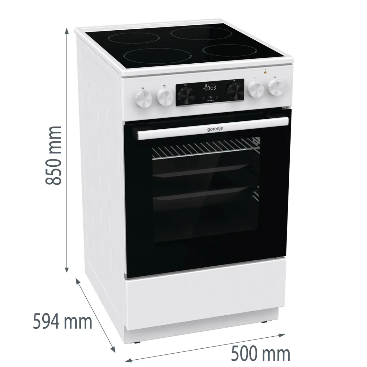 Плита электрическая Gorenje GEC5C42WG, белый в TehnoAdept