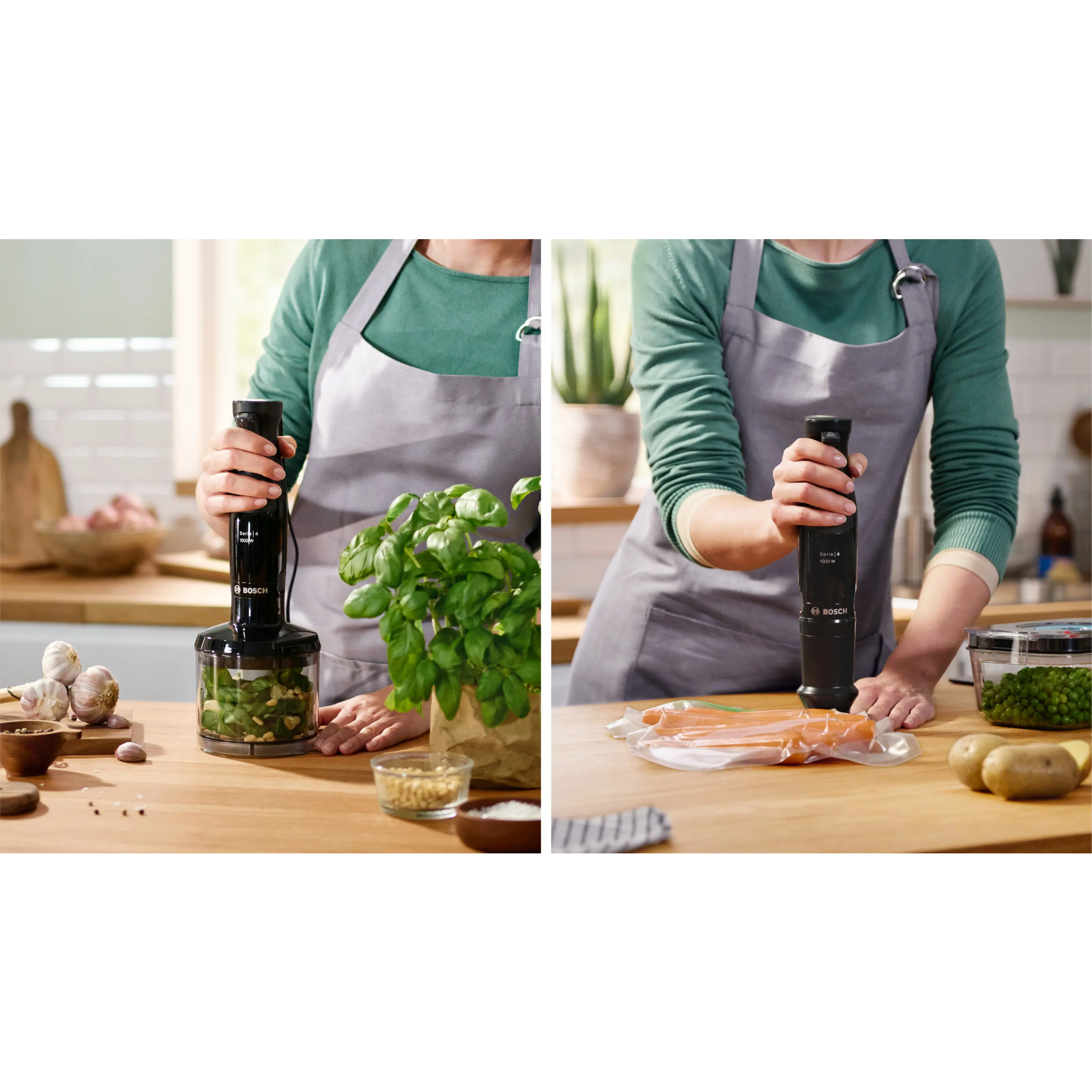 Блендер погружной Bosch MSM4B670, черный в TehnoAdept