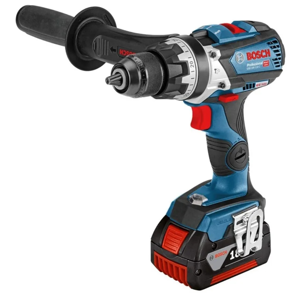 Дрель-шуруповерт Bosch GSR 18V-110 C Professional 06019G010C (с 2-мя АКБ, кейс) в TehnoAdept