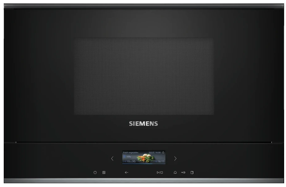 Микроволновая печь встраиваемая Siemens BF722R1B1, черный в TehnoAdept