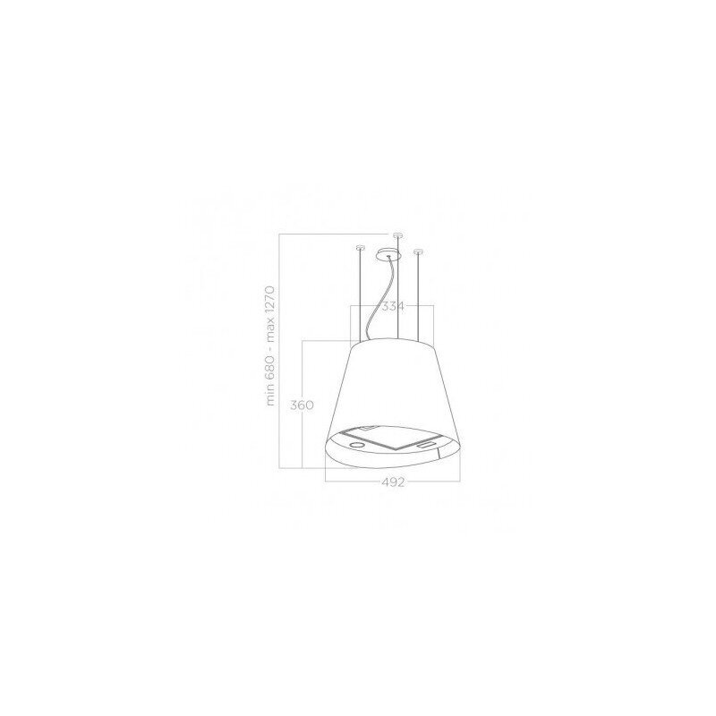 Вытяжка островная Elica JUNO S WH/F/50 (PRF0170287), белый в TehnoAdept