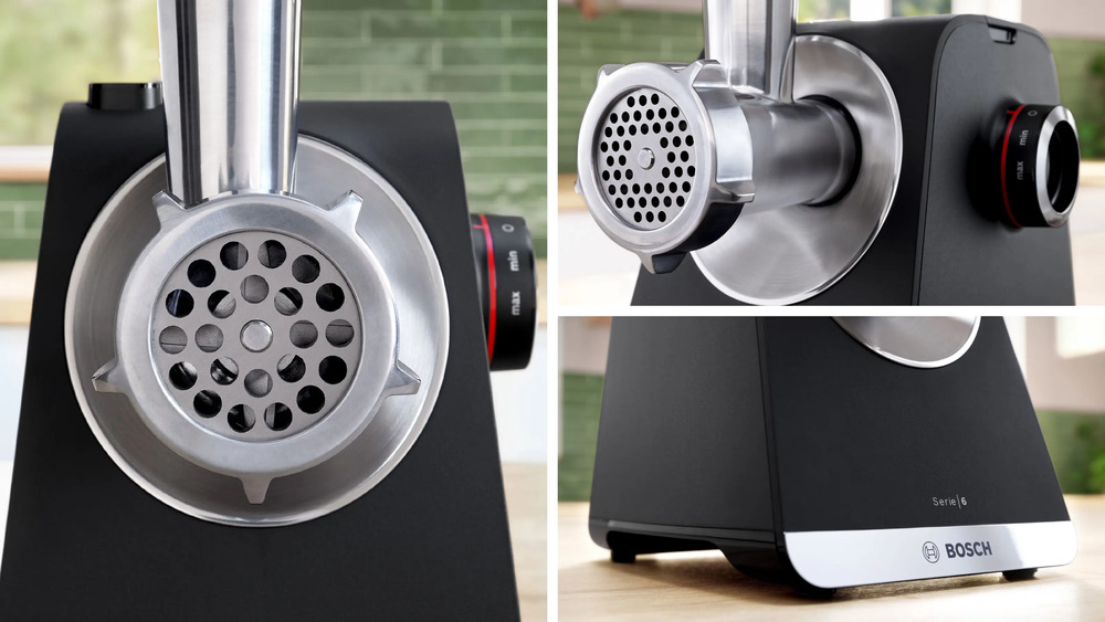 Мясорубка электрическая Bosch MFWS650B, черный/серебристый металлик в TehnoAdept