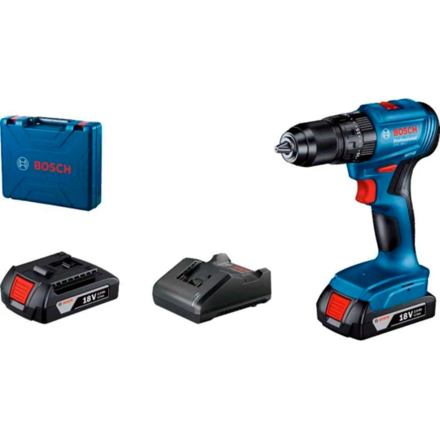 Дрель-шуруповерт аккумуляторная Bosch GSB 185-LI, арт. 06019K3101 (кейс, с АКБ и ЗУ) в TehnoAdept