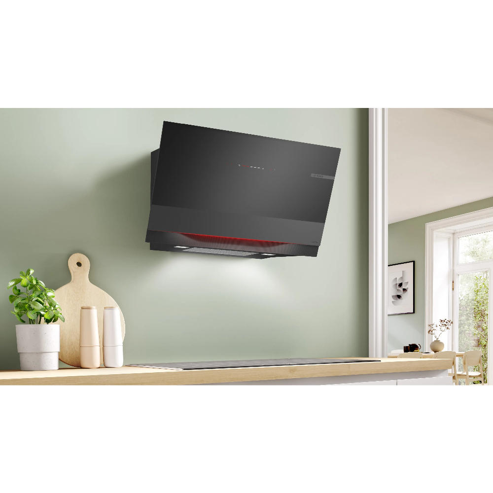 Вытяжка наклонная Bosch DWK91LT65, черный в TehnoAdept