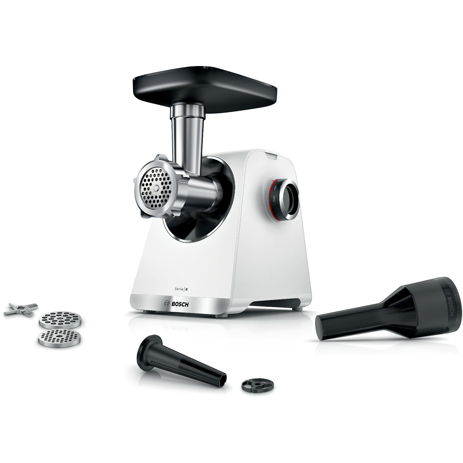 Мясорубка электрическая Bosch MFWS609W, белый в TehnoAdept