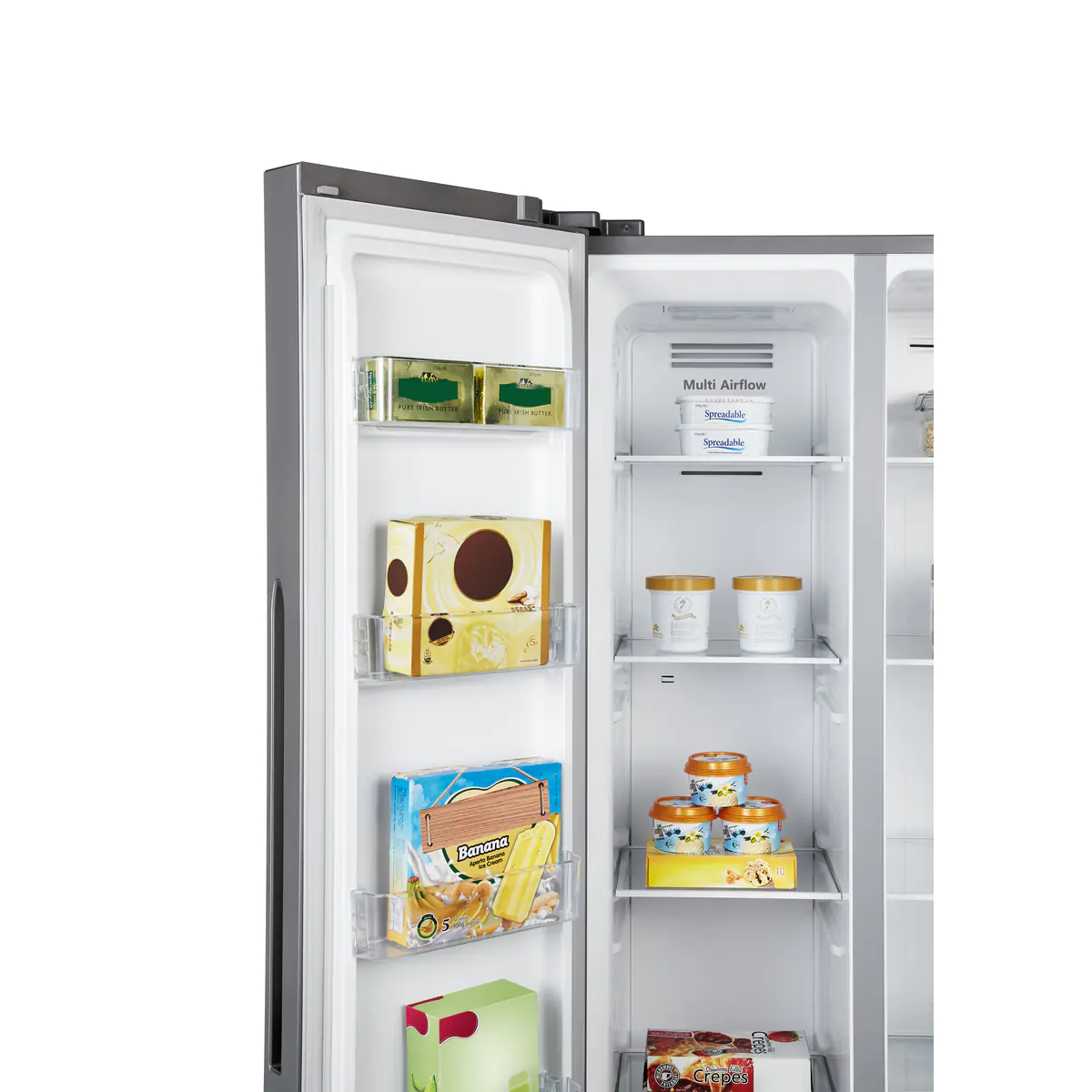 Холодильник Side-by-Side Gorenje NRS81714SI, серый металлик в TehnoAdept