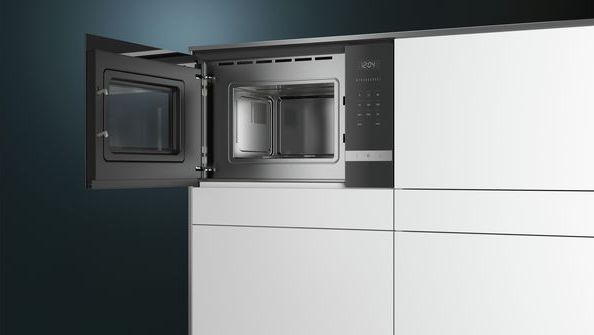 Микроволновая печь встраиваемая Siemens BF525LMS0, черный/серебристый в TehnoAdept