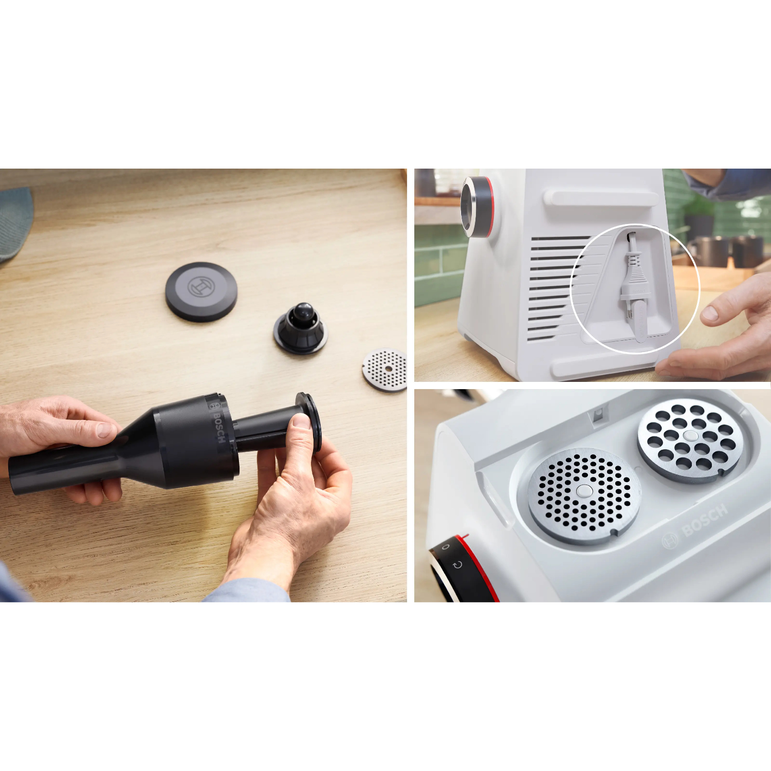 Мясорубка электрическая Bosch MFWS609W, белый в TehnoAdept
