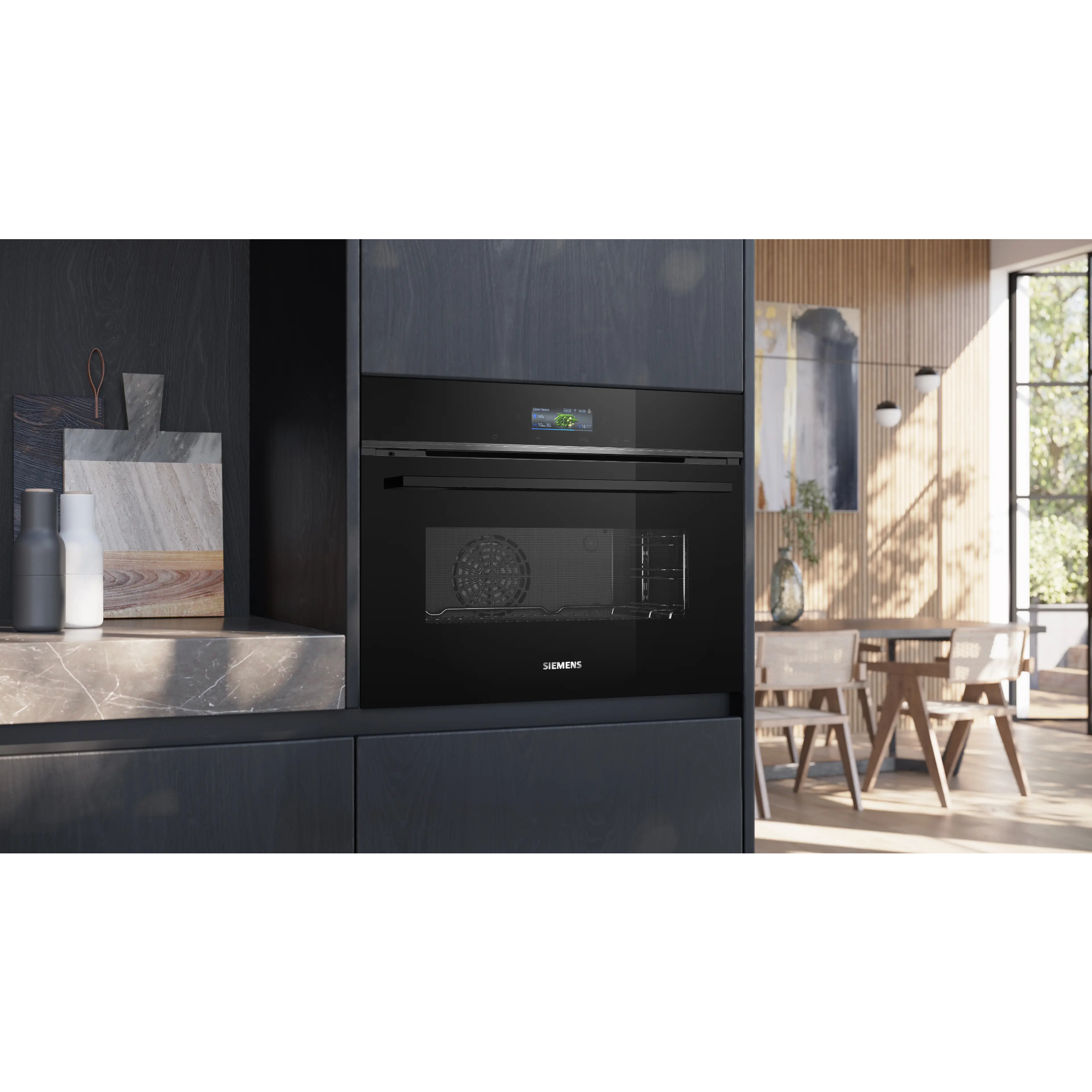 Духовой шкаф электрический Siemens CB734G1B1, черный в TehnoAdept
