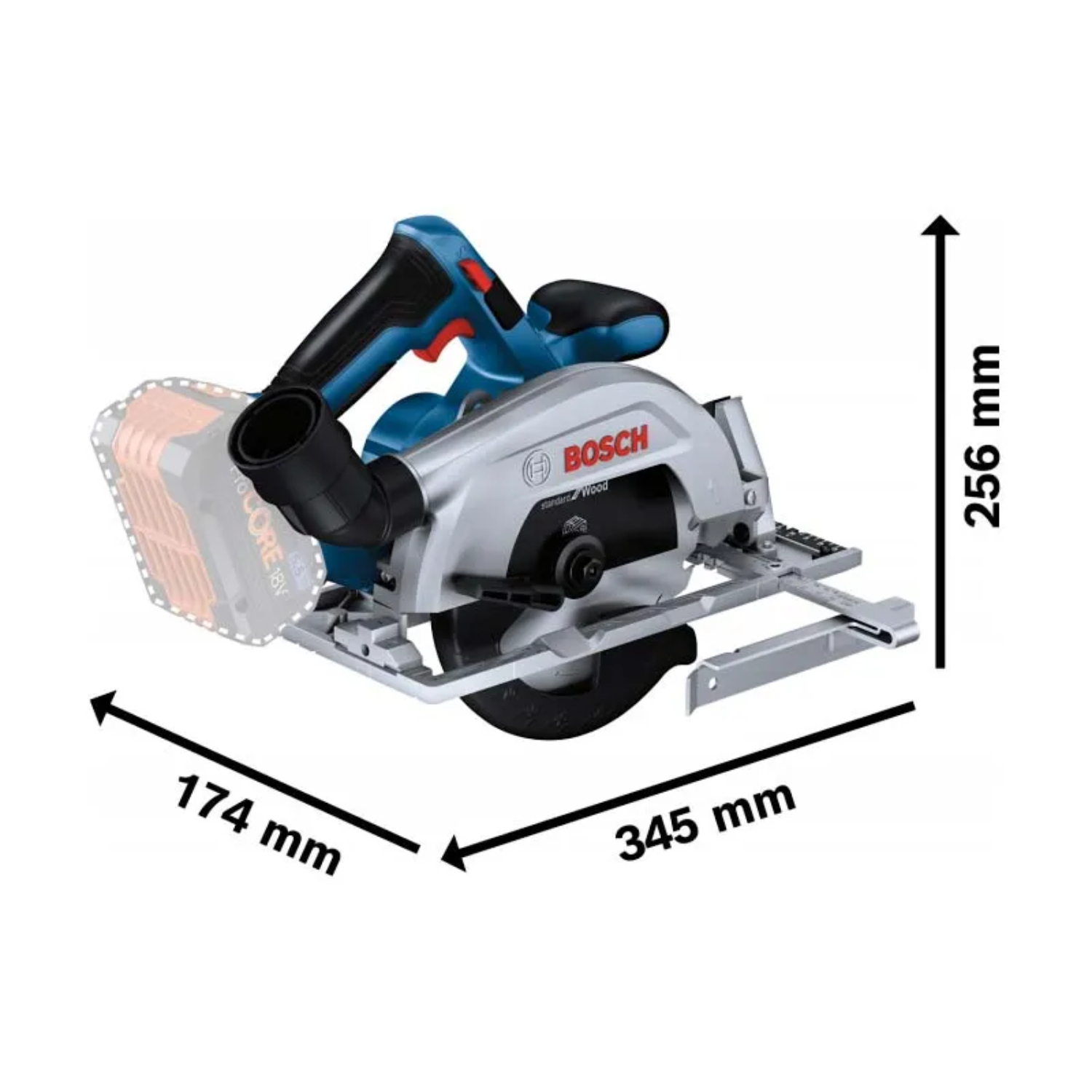 Пила циркулярная (дисковая) Bosch GKS 185-LI (06016C1221) в TehnoAdept