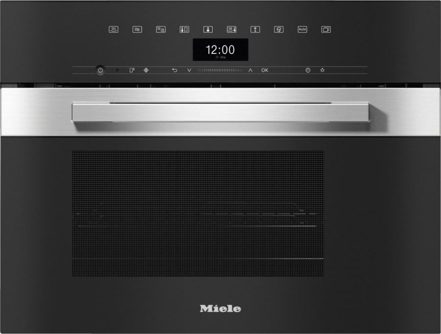 Пароварка встраиваемая с СВЧ Miele DGM 7440 EDST/CLST Stainless Steel/Clean Steel, нержавеющая сталь в TehnoAdept