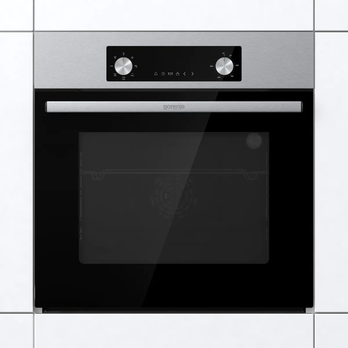 Духовой шкаф электрический Gorenje BO6635E01X, черный в TehnoAdept