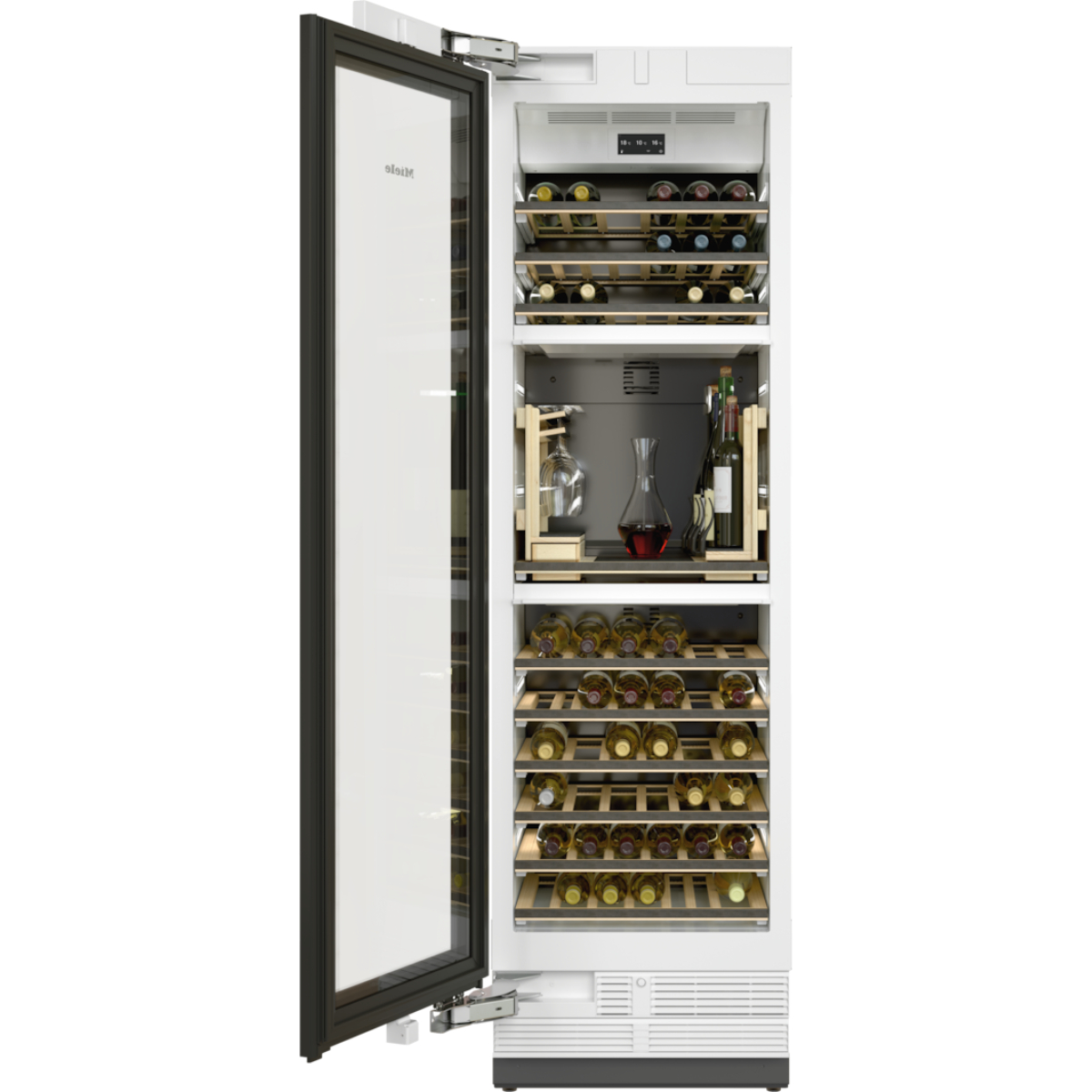 Винный шкаф встраиваемый Miele KWT 2672 ViS, черный/стеклянная дверь в TehnoAdept