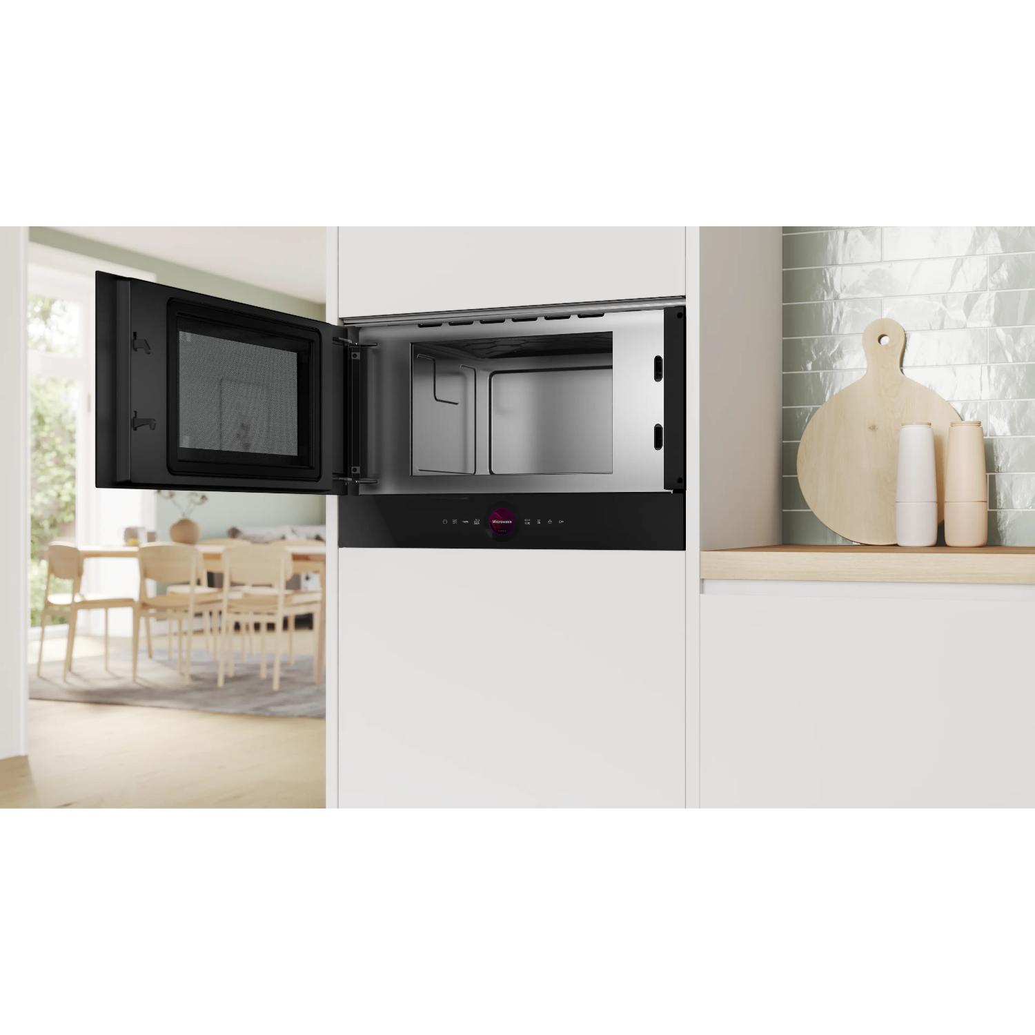 Микроволновая печь встраиваемая Bosch BFL7221B1, черный в TehnoAdept