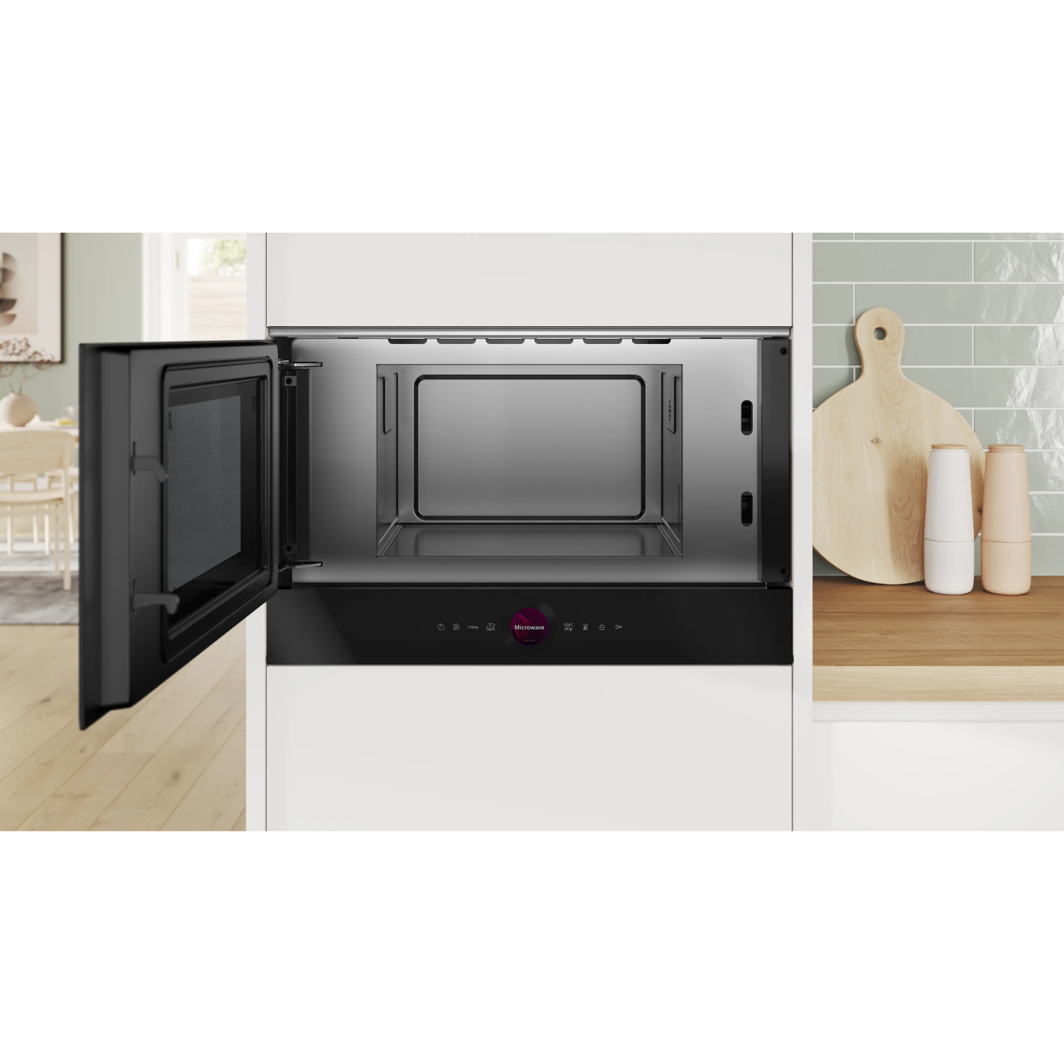 Микроволновая печь встраиваемая Bosch BFL7221B1, черный в TehnoAdept