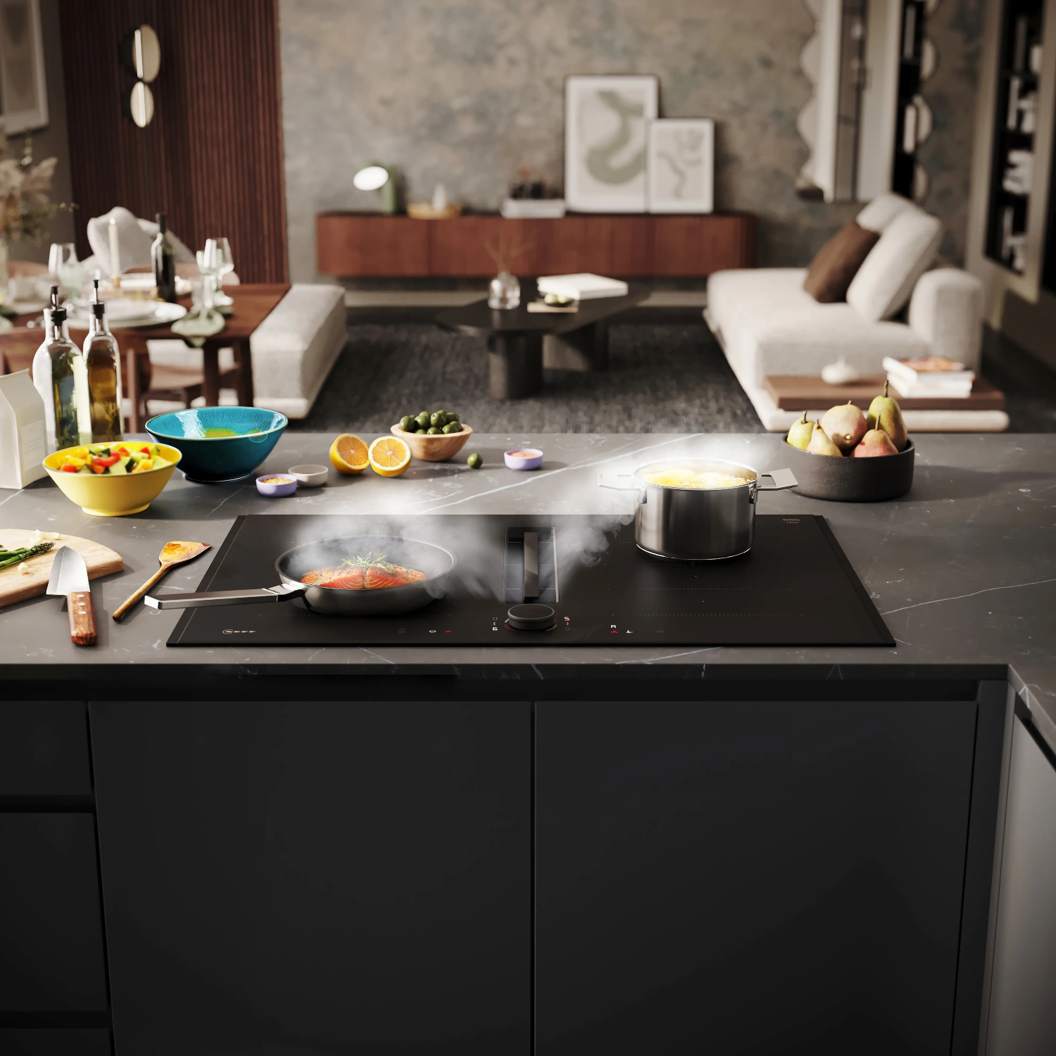 Варочная панель индукционная Neff V68YYX4B0, черный в TehnoAdept