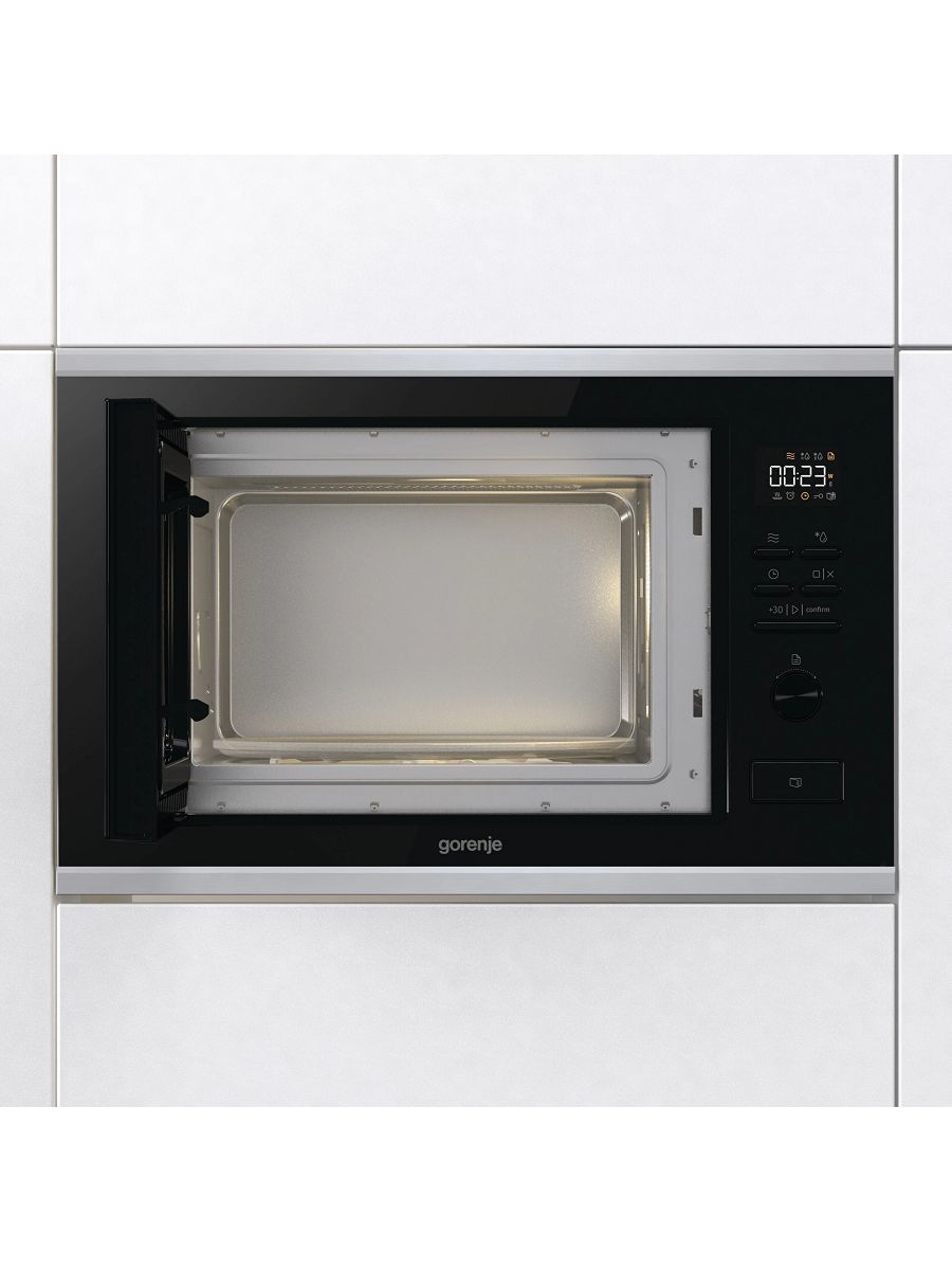 Микроволновая печь встраиваемая Gorenje BMX251M2BG, черный/серебристый в TehnoAdept