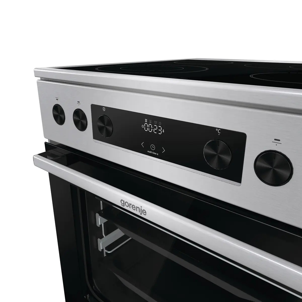 Плита электрическая Gorenje GECS6C70XPA, нержавеющая сталь в TehnoAdept
