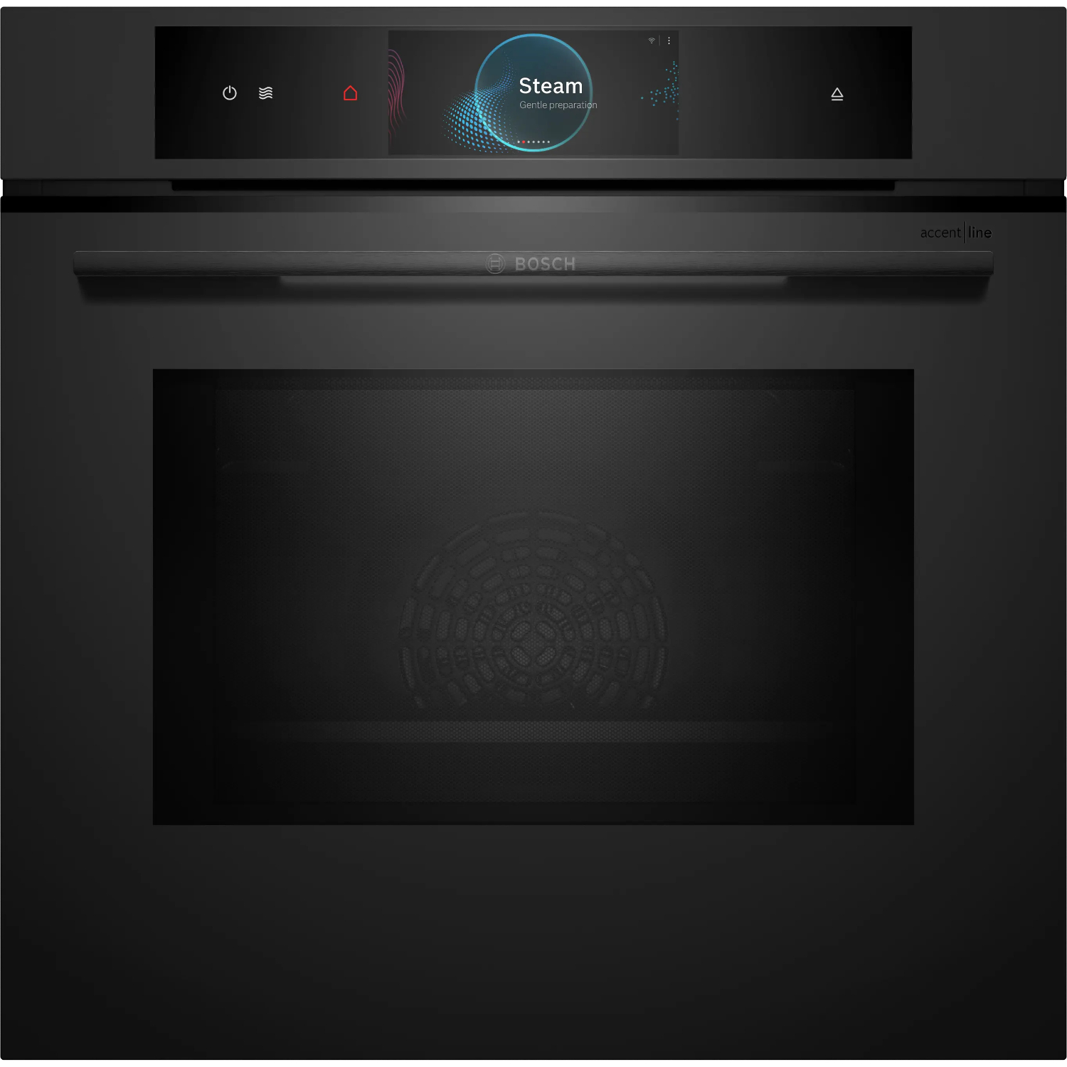 Духовой шкаф электрический c паром и СВЧ Bosch HNG978NM1, матовый черный в TehnoAdept