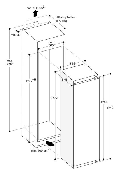 Морозильник встраиваемый Gaggenau RF287370 в TehnoAdept