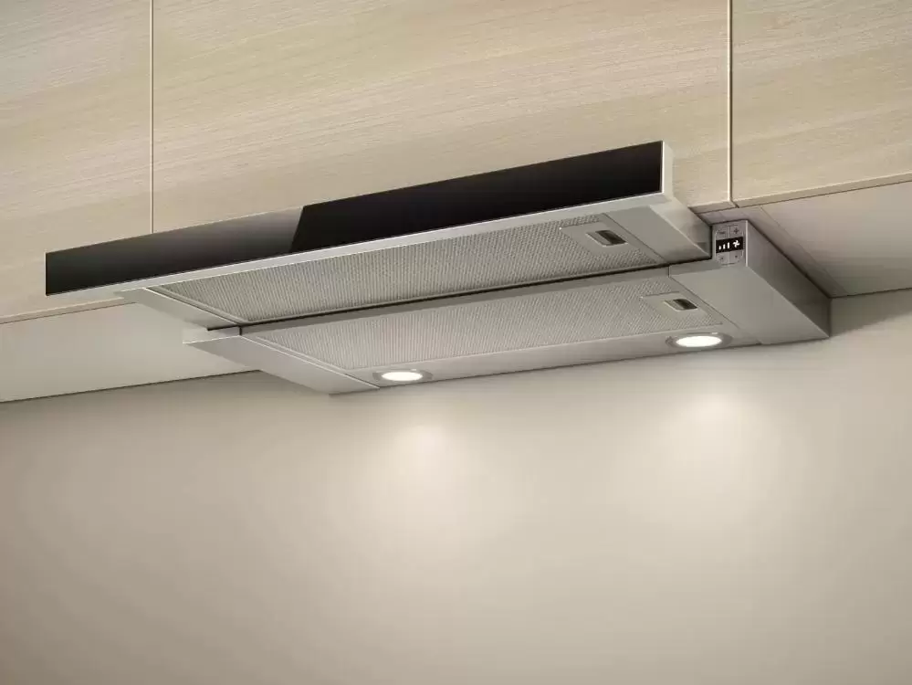 Вытяжка встраиваемая Elica Elite 26 IX/A/90/VT LED (PRF0094215B), черный в TehnoAdept