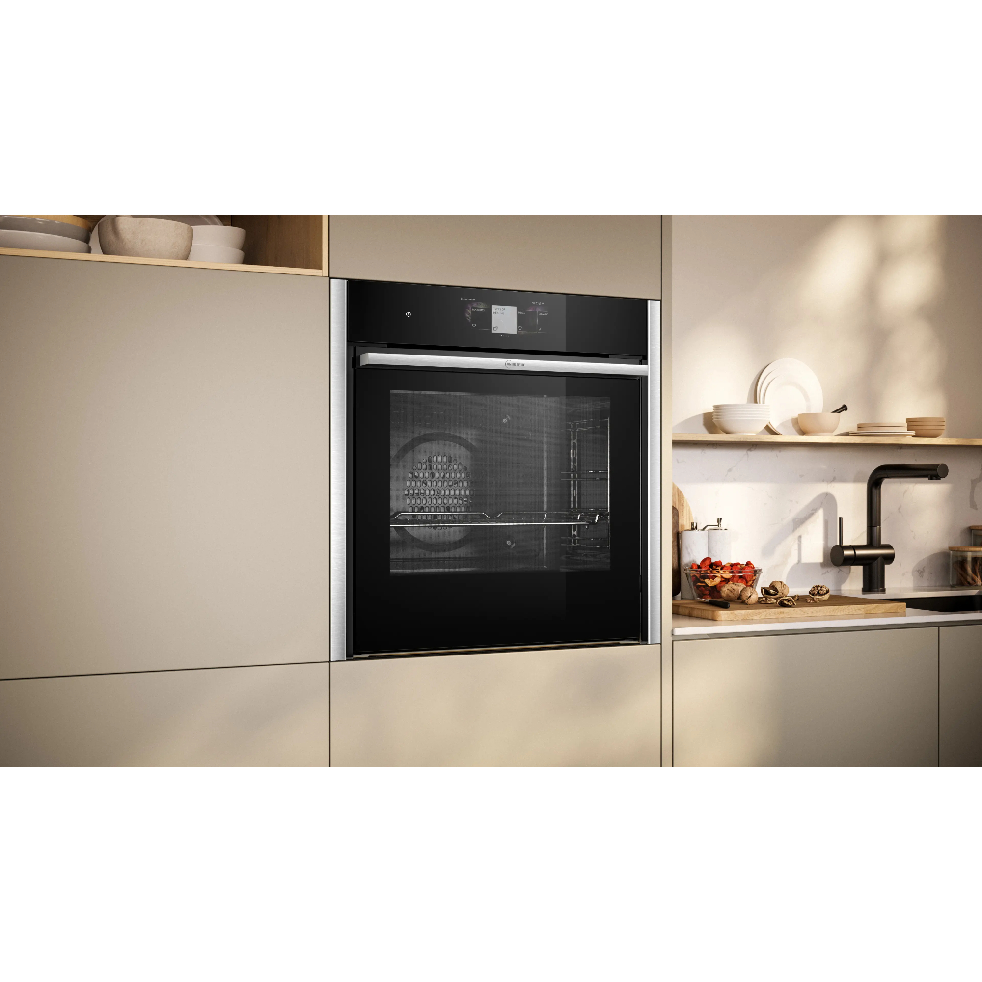 Духовой шкаф электрический Neff B64CT73N0, черный/нержавеющая сталь в TehnoAdept