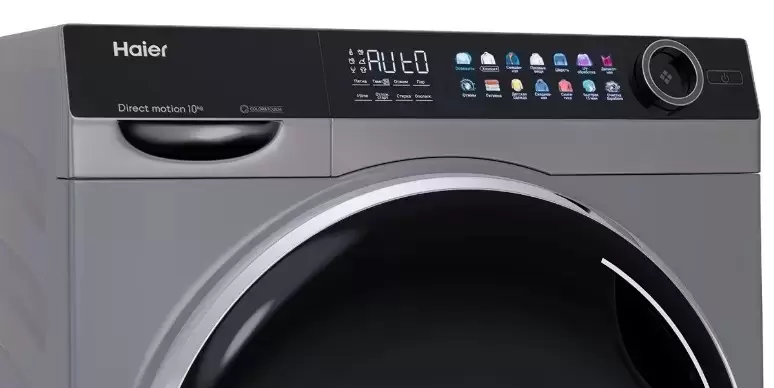 Стирально-сушильная машина Haier 378S (HW100-BD14378S + HD100-A2378S + CKS-1),серебристый в TehnoAdept