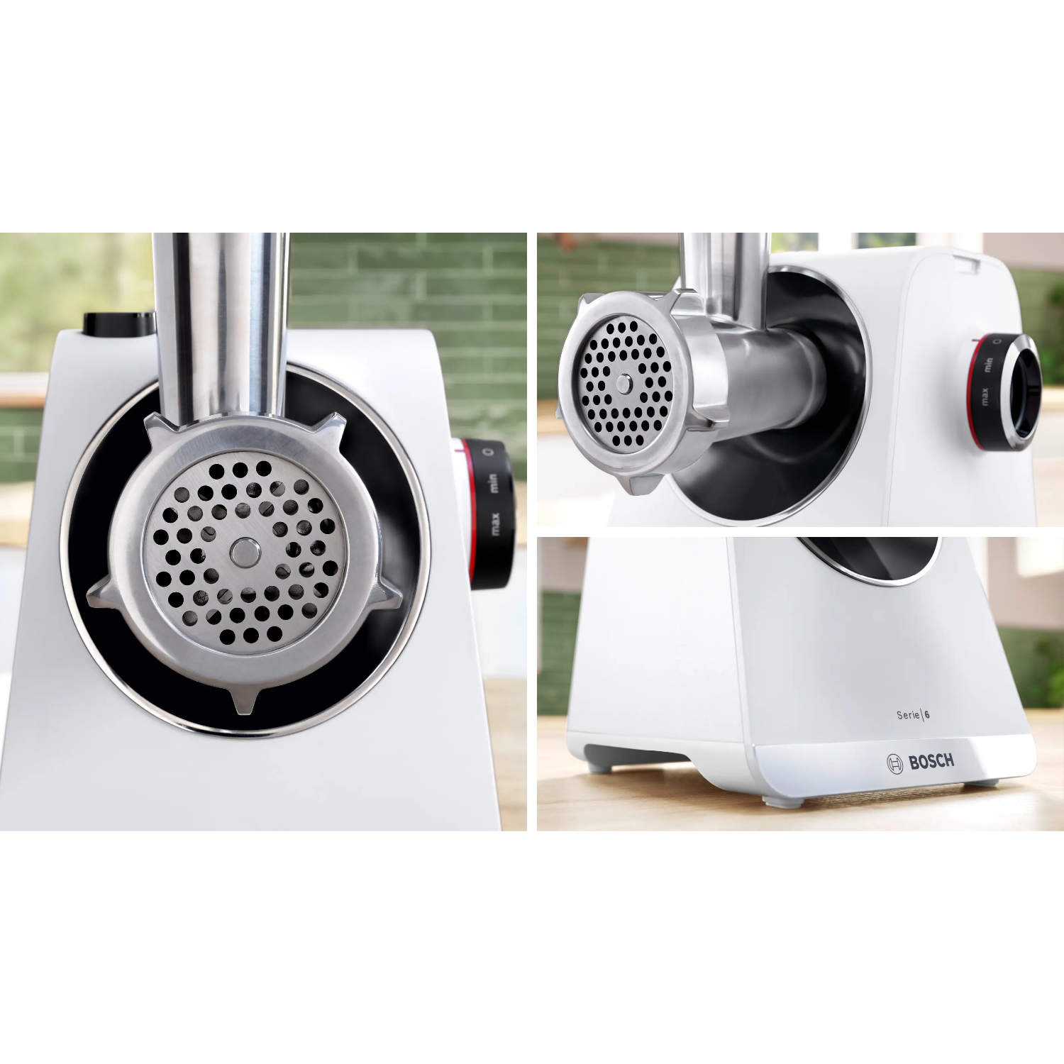 Мясорубка электрическая Bosch MFWS609W, белый в TehnoAdept