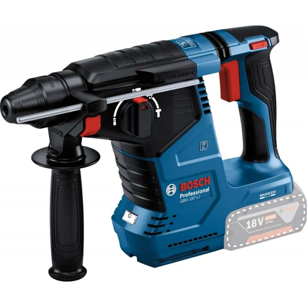 Перфоратор аккумуляторный BOSCH GBH 187-LI (без АКБ и ЗУ) в TehnoAdept