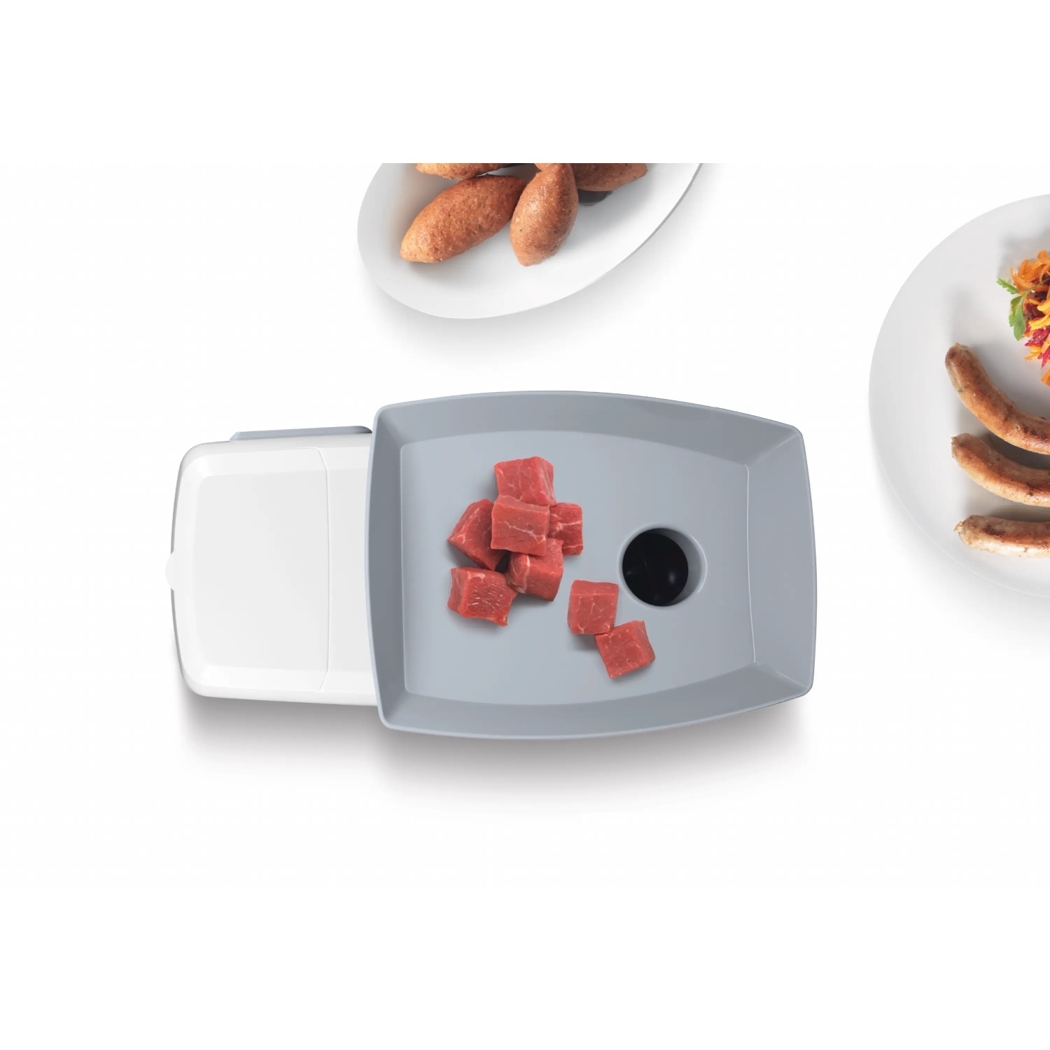 Мясорубка электрическая Bosch MFW45020, белый/серый в TehnoAdept