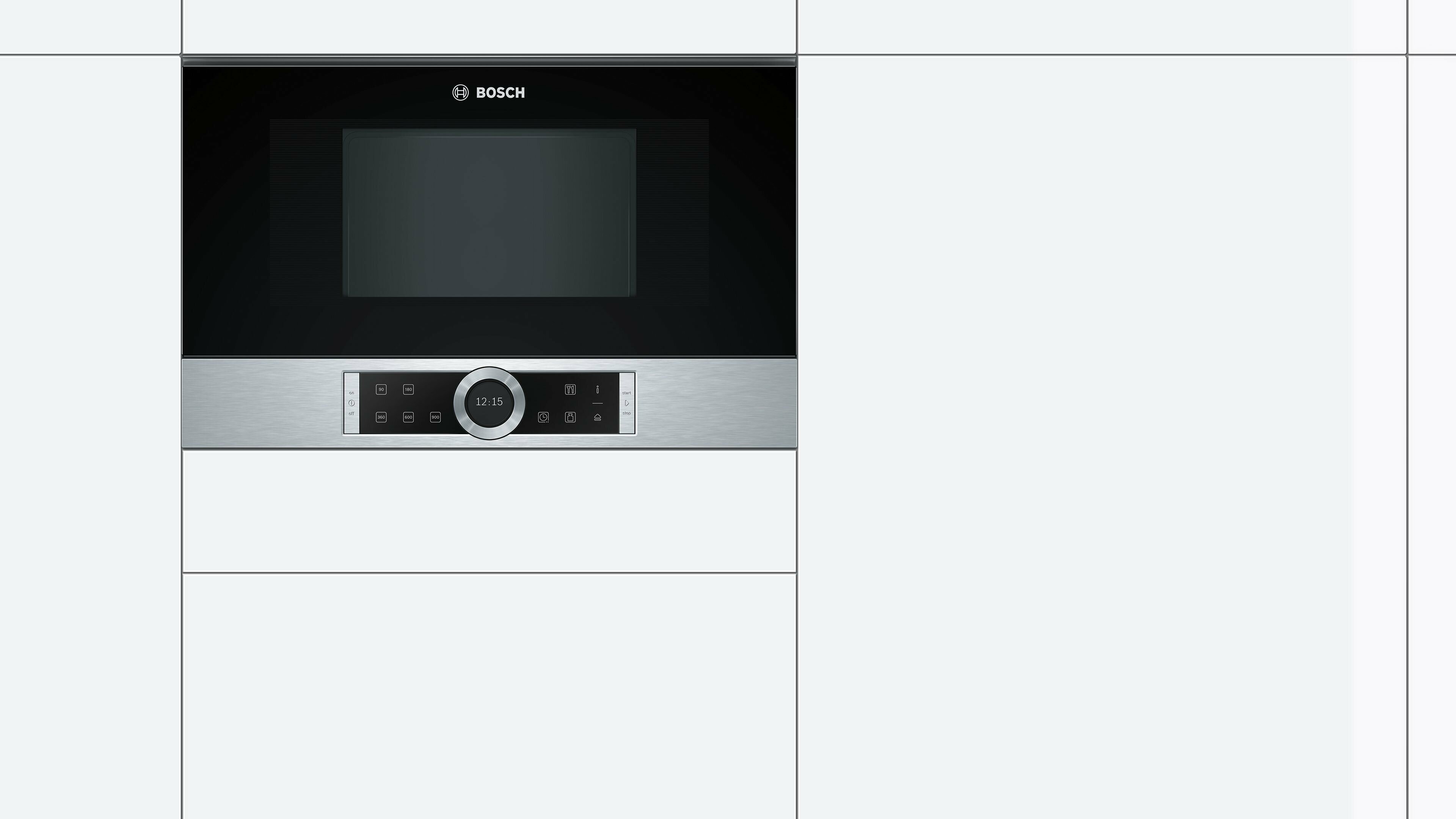 Микроволновая печь встраиваемая Bosch BFR634GS1 нержавеющая сталь в TehnoAdept