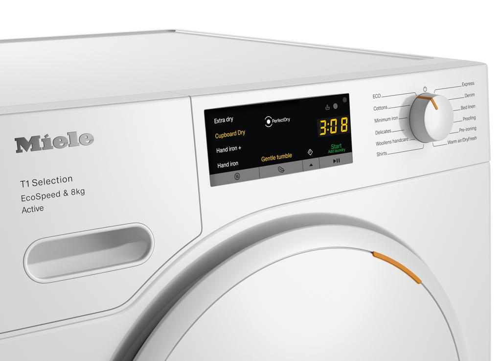 Сушильная машина Miele TSA523WP 8kg Active LOWE Lotus White, белый лотос в TehnoAdept