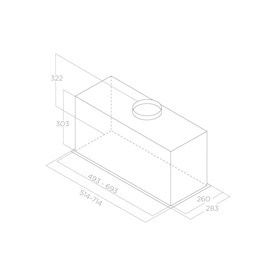 Вытяжка встраиваемая Elica LANE SENSOR @ BLMAT/A/72 (PRF0188480A), черный в TehnoAdept