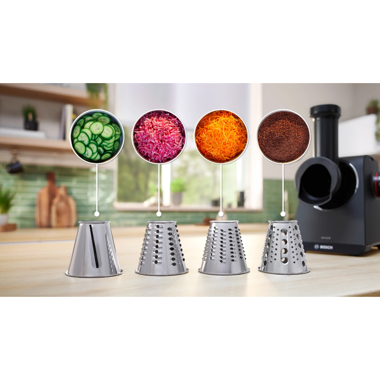Мясорубка электрическая Bosch MFWS440B, черный в TehnoAdept