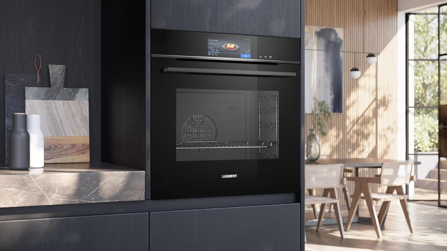 Духовой шкаф электрический Siemens HS758G3B1, черный в TehnoAdept