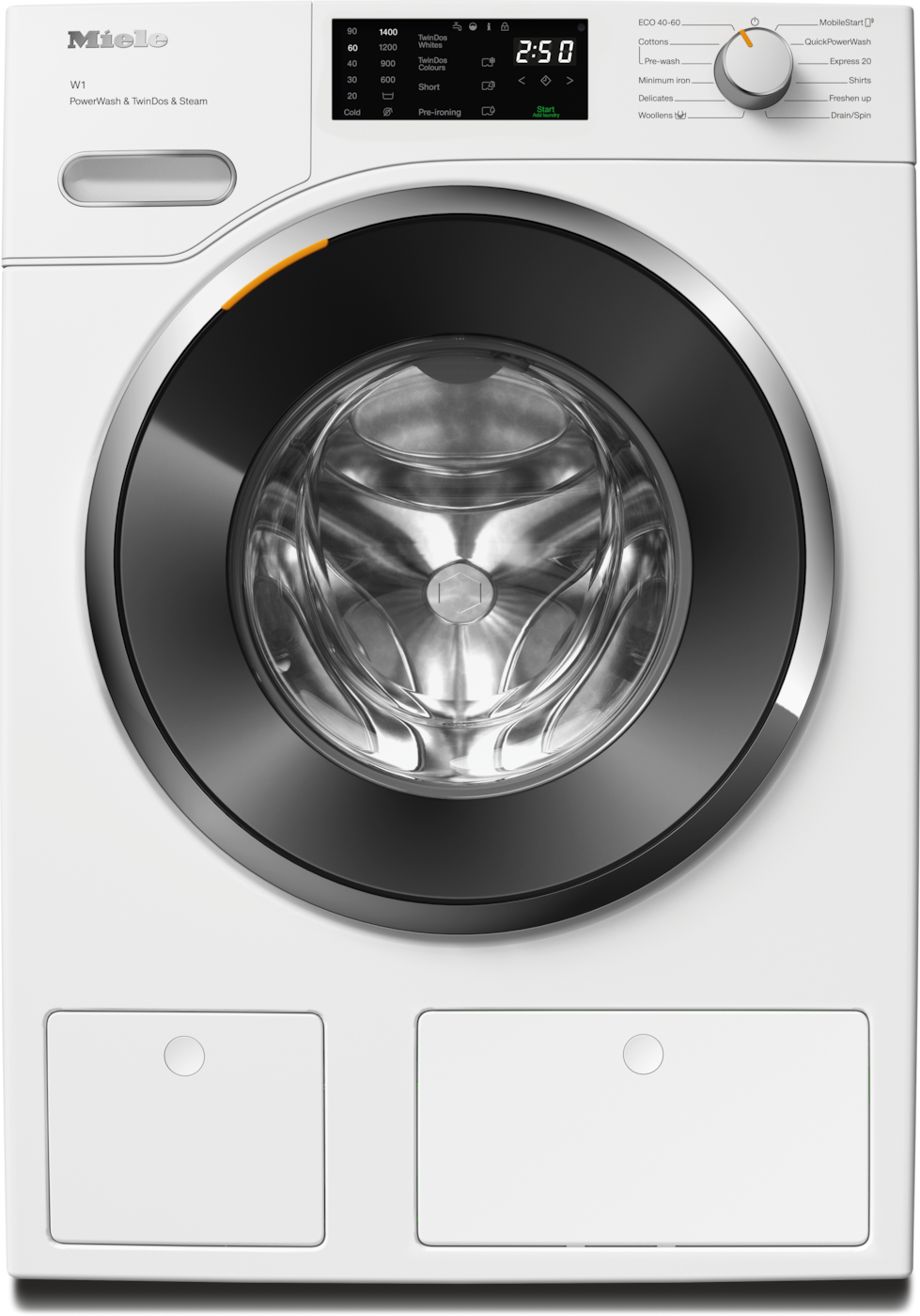 Стиральная машина Miele WWG880 WCS PWash&TDos&Steam LOWE Lotus White, белый лотос в TehnoAdept