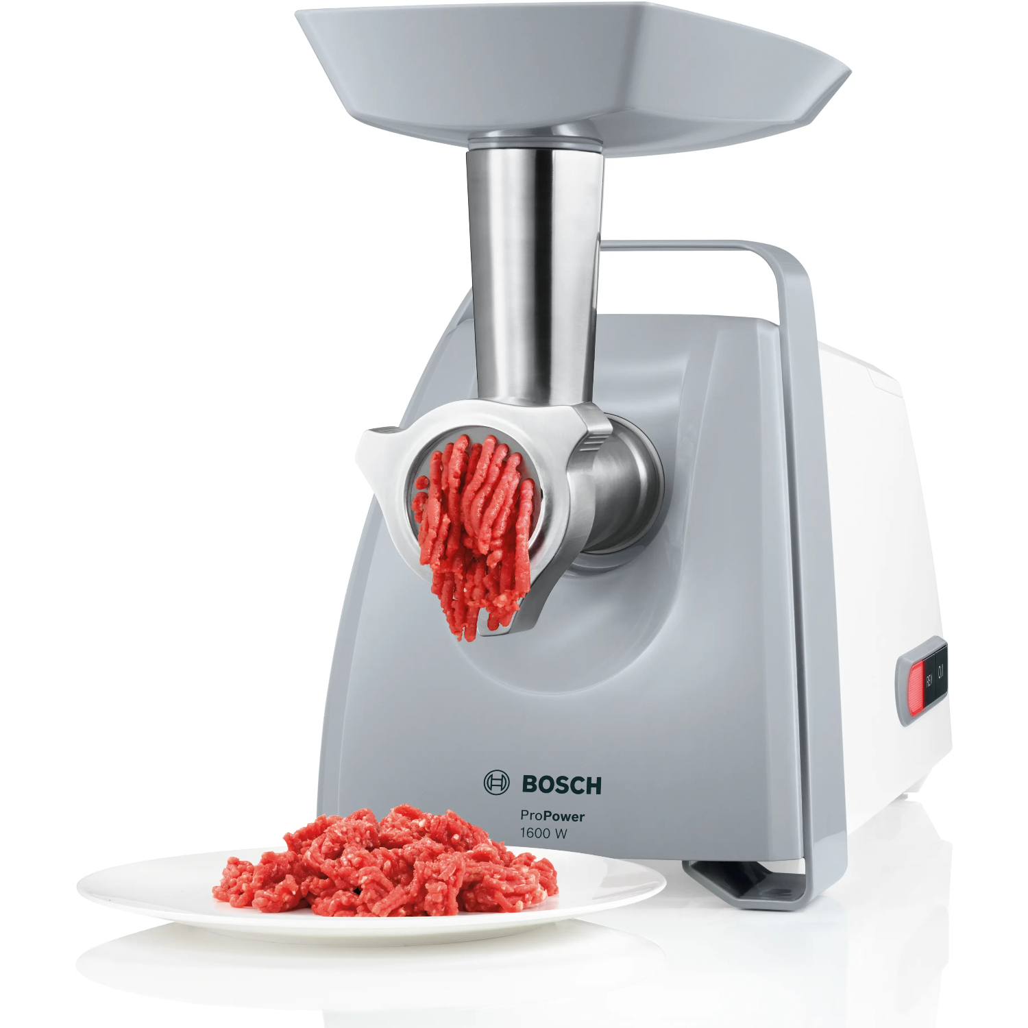 Мясорубка электрическая Bosch MFW45020, белый/серый в TehnoAdept