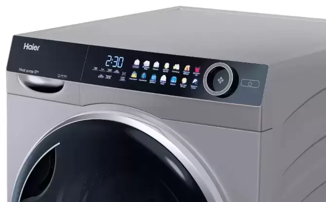 Стирально-сушильная машина Haier 378S (HW100-BD14378S + HD100-A2378S + CKS-1),серебристый в TehnoAdept