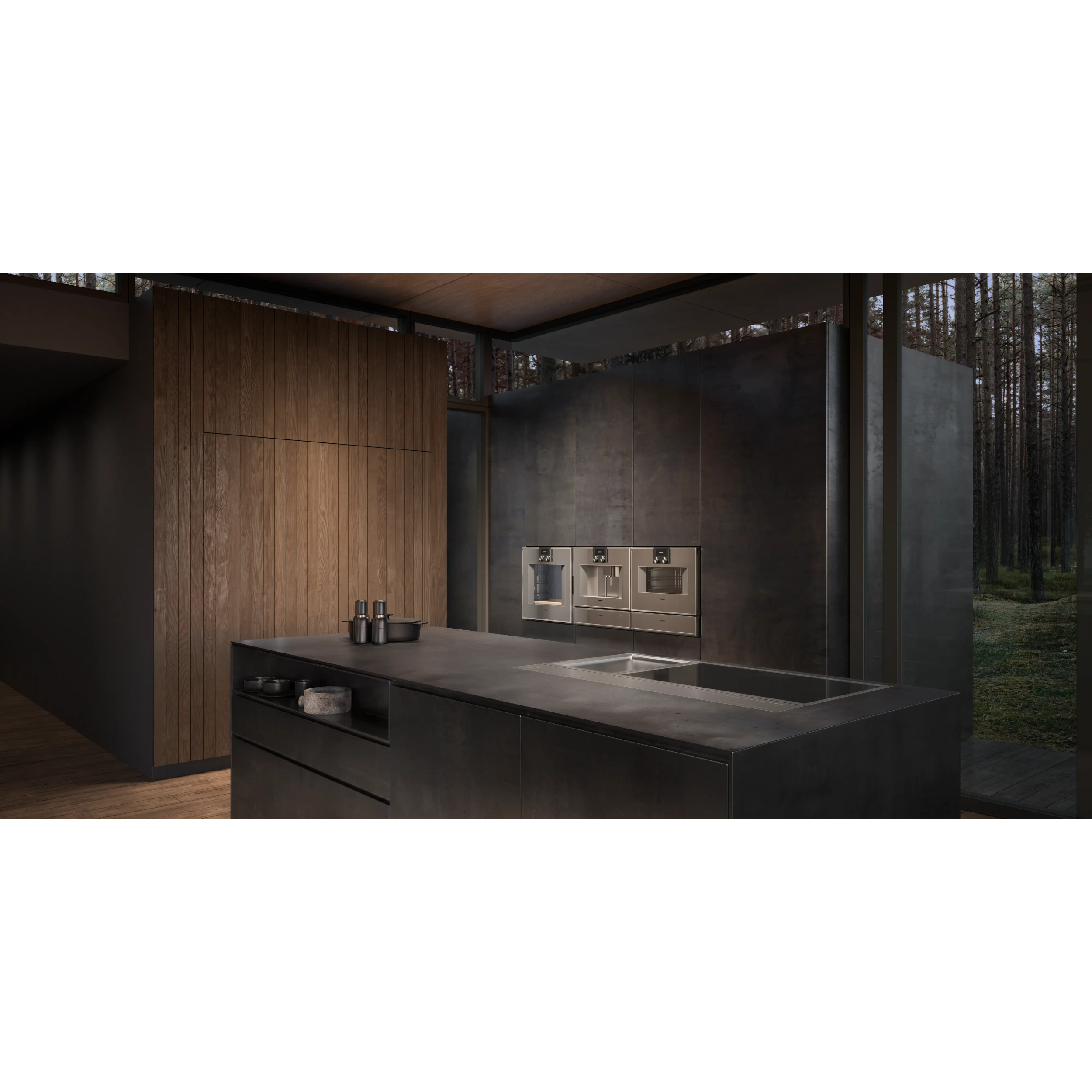 Варочная панель индукционная Gaggenau CX482111, черный/нержавеющая сталь в TehnoAdept