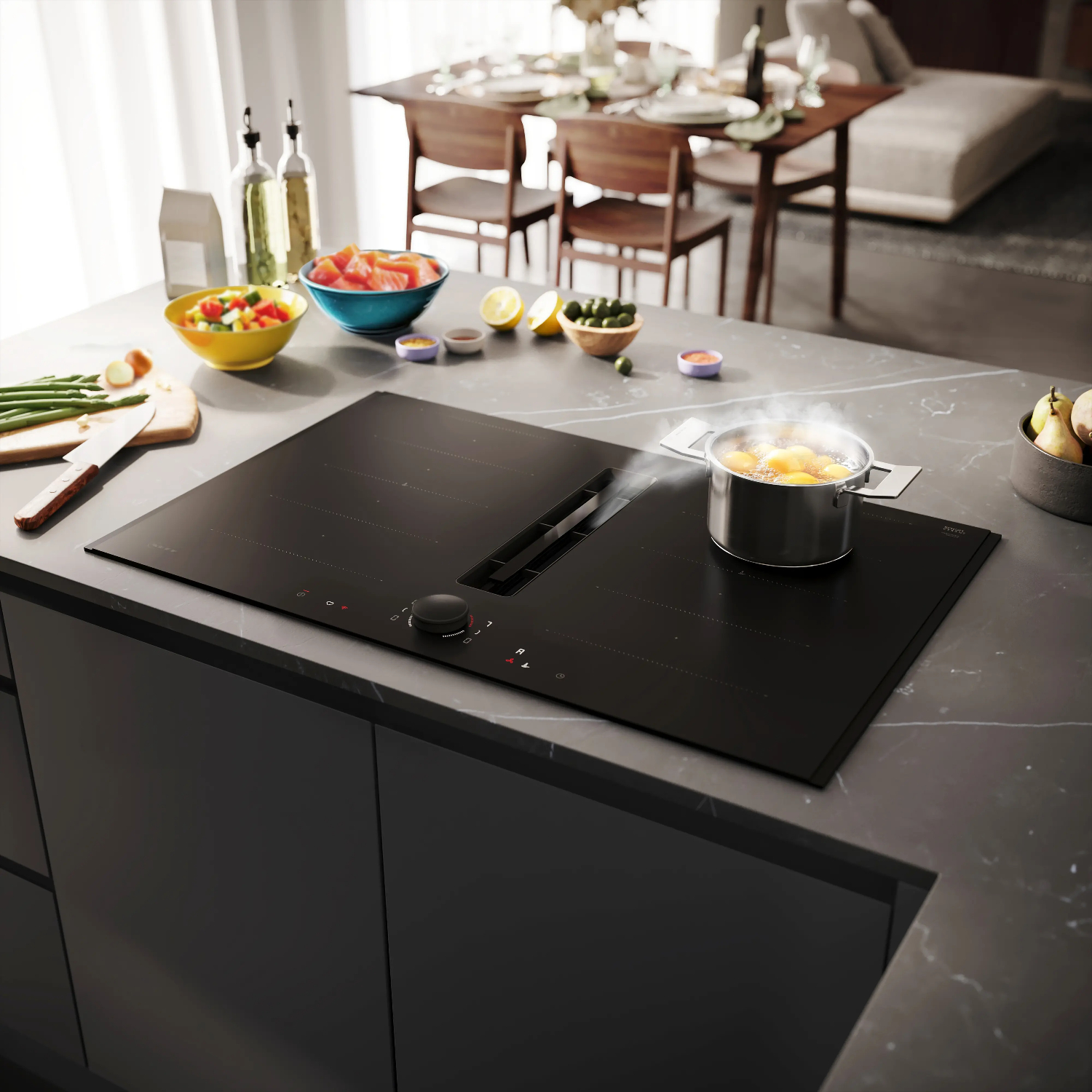 Варочная панель индукционная Neff V68YYX4B0, черный в TehnoAdept
