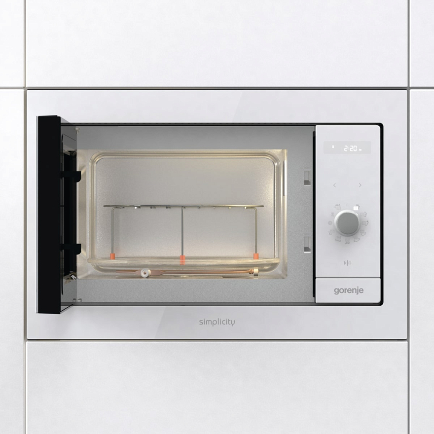 Микроволновая печь встраиваемая Gorenje BM235G1SYW, белый в TehnoAdept