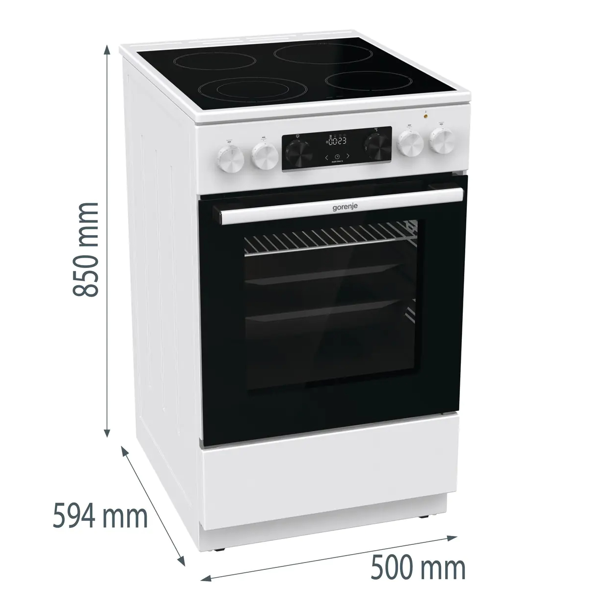 Плита электрическая Gorenje GEC5C40WC, белый в TehnoAdept